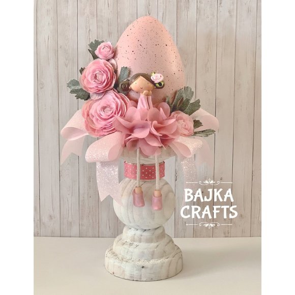 Handmade Fairy With Egg. - Picture 1 of 4